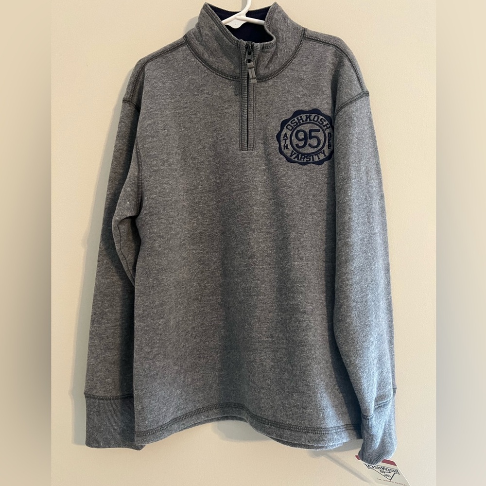 OshKosh B’Gosh half zip long sleeve. Size 8.